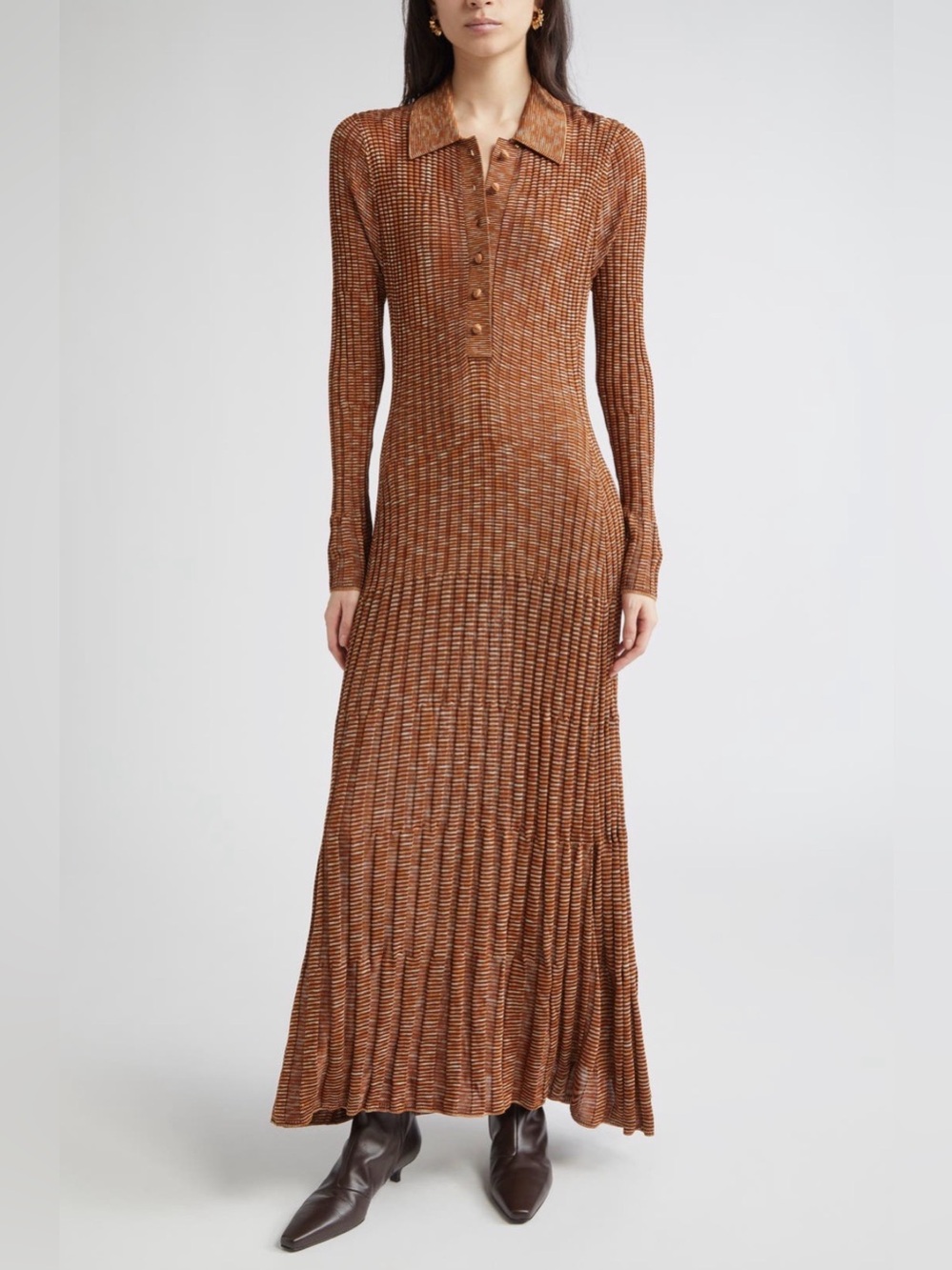 NWT Zimmermann Mouline Long Sleeve Rib Maxi Sweater Dress